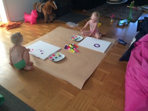 matti och elli målar