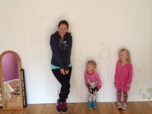 ritat påväggarna mamma med